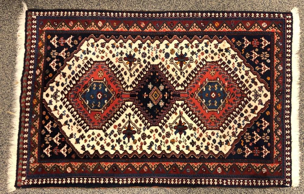 KARAJE DESIGN 4' 0" X 2' 8" IRANIAN WOOL RUG (1 of 10)