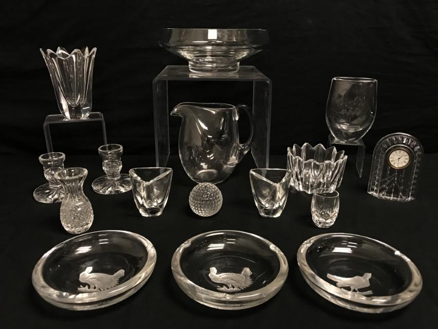 16 PCS. BACCARAT, VAL ST. LAMBERT, ORREFORS, ETC. (1 of 12)