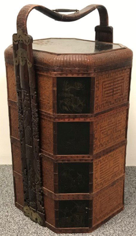 ANTIQUE CHINESE FOUR TIER WEDDING BASKET (1 of 20)