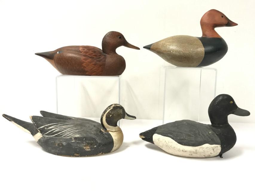 4 HAND PAINTED VINTAGE TO MODERN DUCK DECOYS (1 of 18)