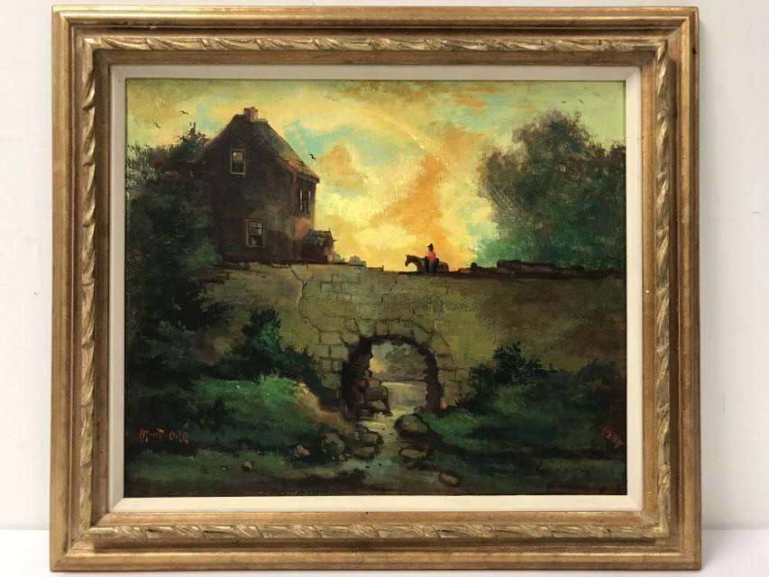 ELLIOT ORR (US 1904-1997), OIL ON CANVAS, 1995, (1 of 8)