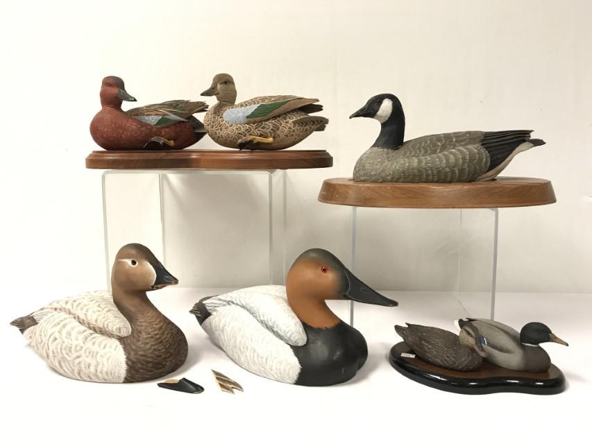 5 PCS. FUNCTIONAL & DECORATIVE DUCK DECOYS, AS IS (1 of 20)