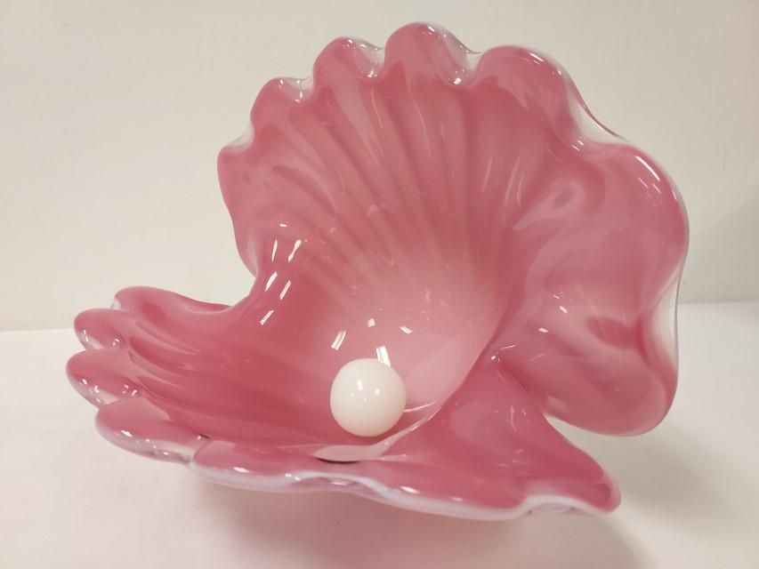 ARCHIMEDE SEGUSO ART GLASS CLAM SHELL W/ PEARL (1 of 9)