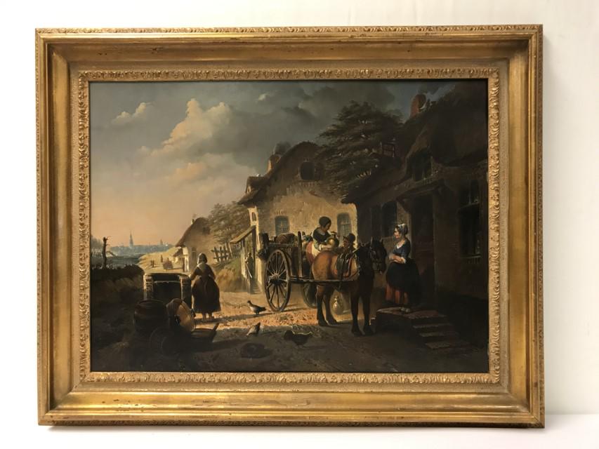 FRANCISCUS MELZER (BELGIAN 1808-65), OIL ON PANEL (1 of 8)