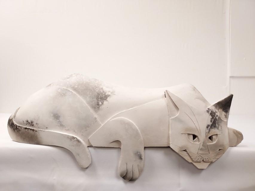 MARY GATES DEWEY STUDIO ART POTTERY CAT (1 of 15)