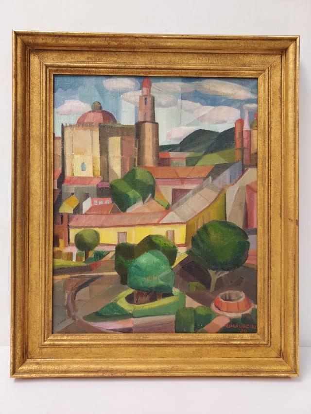 CLARA DEIKE OIL ON CANVAS PAINTING "VIEW FROM..." (1 of 14)