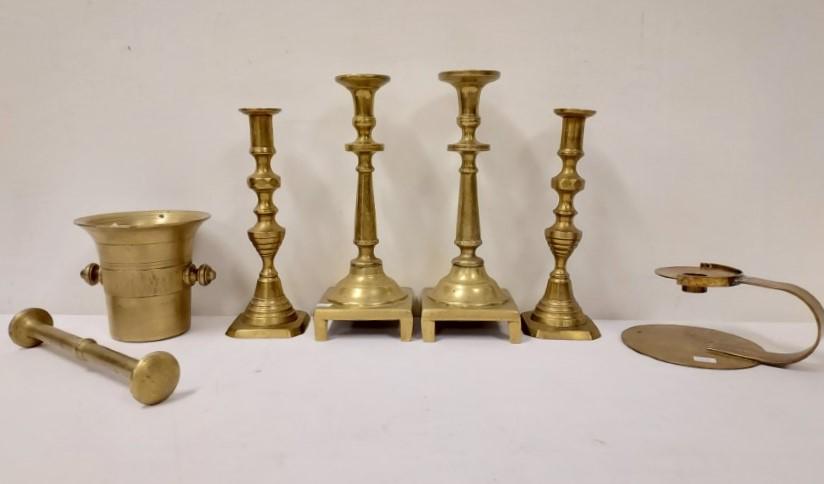 6 PCS. VINTAGE BRASS GROUP (1 of 10)