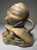 342: ASSORTED WELLER POTTERY FLOWER FROGS 5 PCS - 8