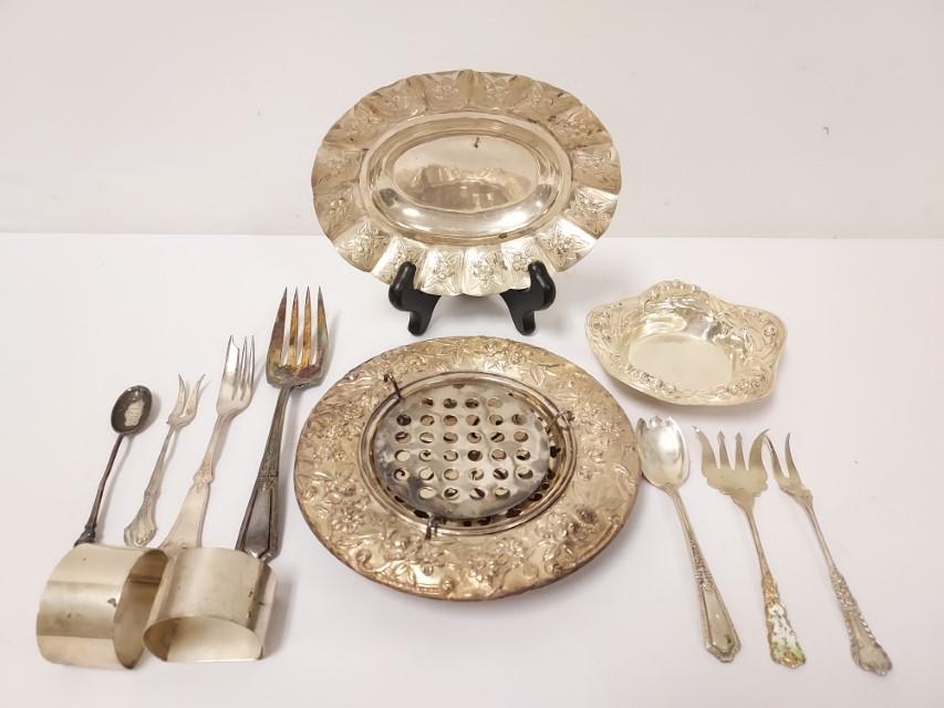 ESTATE STERLING SILVER LOT: 25 TROY (1 of 13)