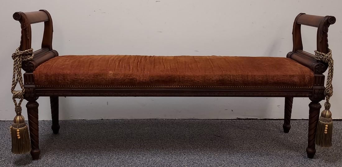 HENREDON UPHOLSTERED WINDOW SEAT OR BED BENCH (1 of 14)