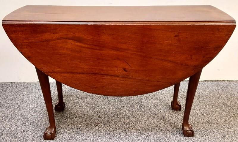 ANTIQUE CHIPPENDALE STYLE DROP LEAF TABLE (1 of 15)