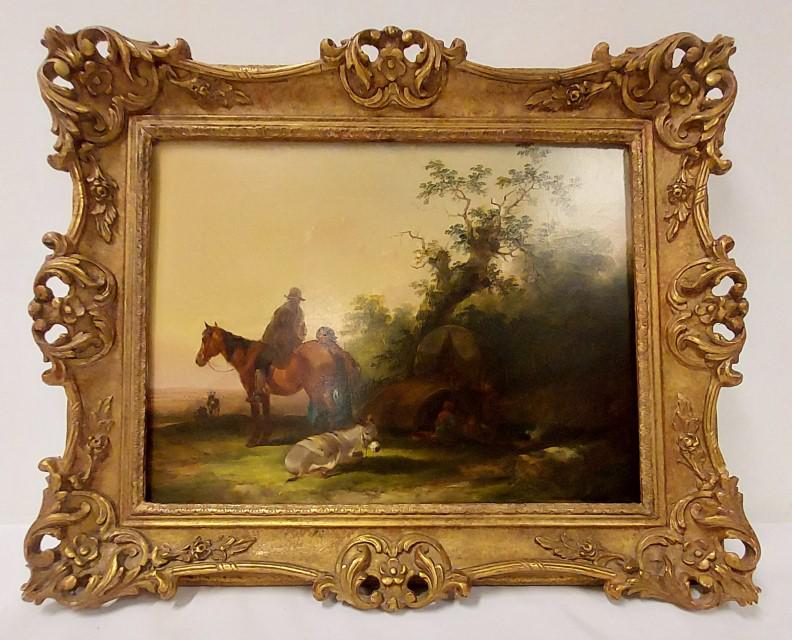 HENRY SHAYER & CHARLES SHAYER OIL ON CANVAS PAINTI (1 of 18)