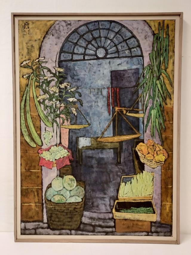 ERNESTINE BETSBERG OIL ON CANVAS PAINTING: SUMMER (1 of 8)