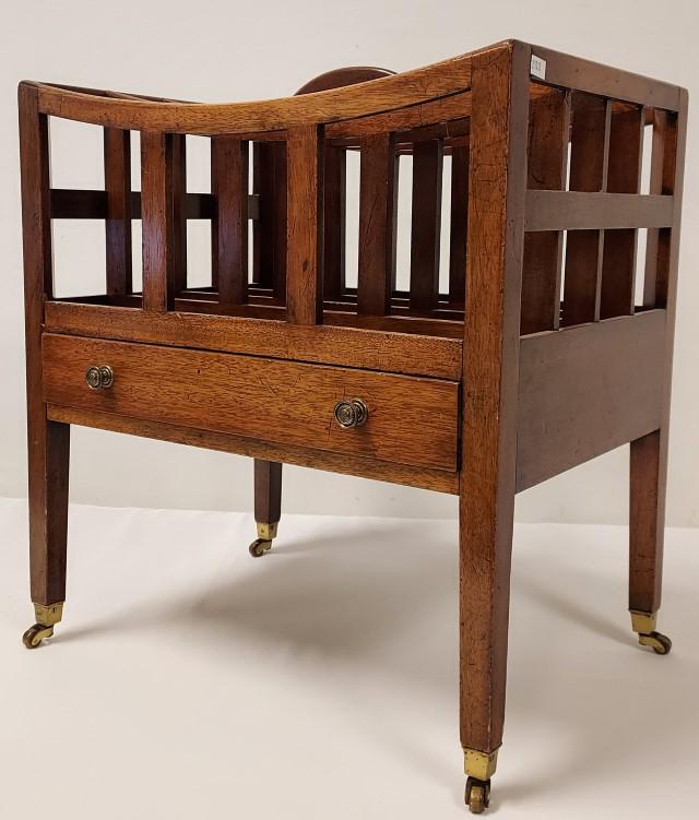 ANTIQUE GEORGIAN STYLE MAHOGANY CANTERBURY (1 of 14)