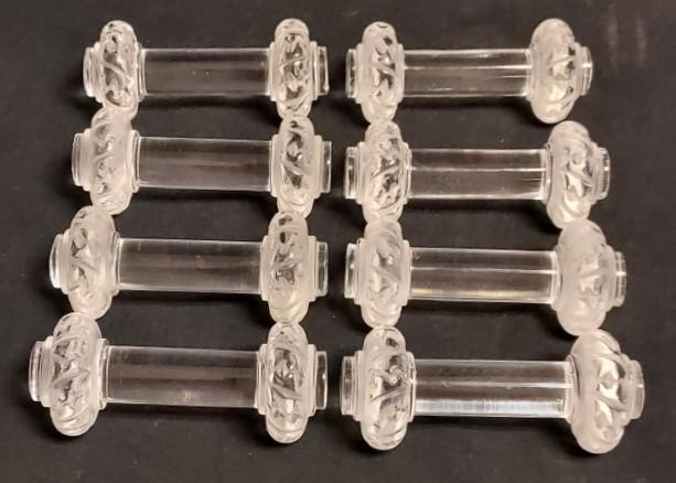 EIGHT LALIQUE CRYSTAL KNIFE RESTS (1 of 8)