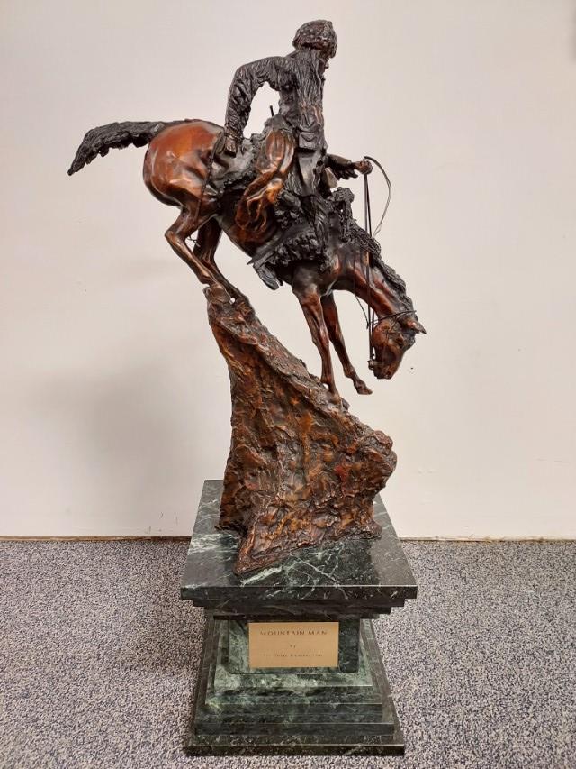 SCULPTURE AFTER FREDERIC REMINGTON: MOUNTAIN MAN (1 of 16)