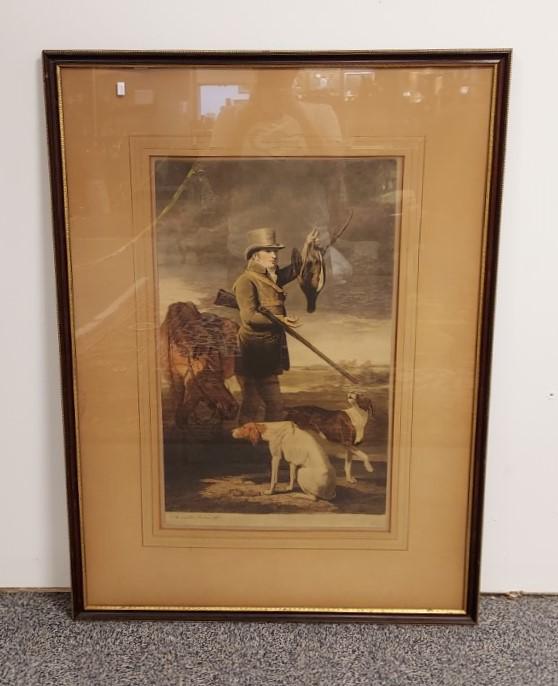 ANTIQUE COLOR LITHOGRAPH AFTER BENJAMIN MARSHALL (1 of 9)