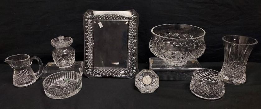GROUP LOT WATERFORD CUT CRYSTAL 8 PCS (1 of 20)