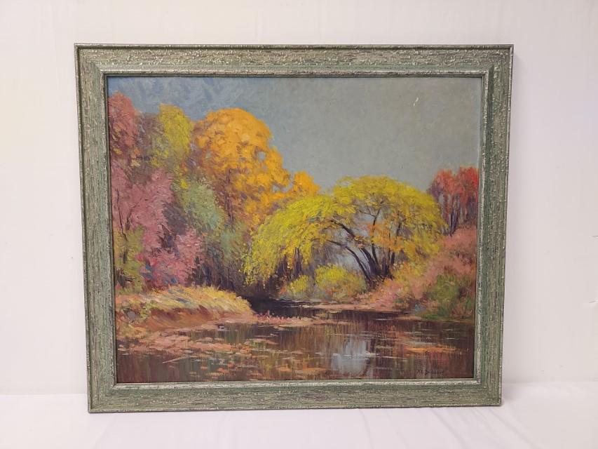 HOMER GORDON DAVISSON OIL ON BOARD PAINTING (1 of 11)