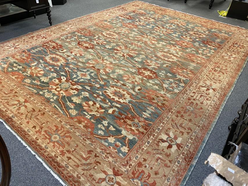 LARGE TURKISH HAND KNOTTED WOOL AREA RUG 12'x 17' (1 of 16)