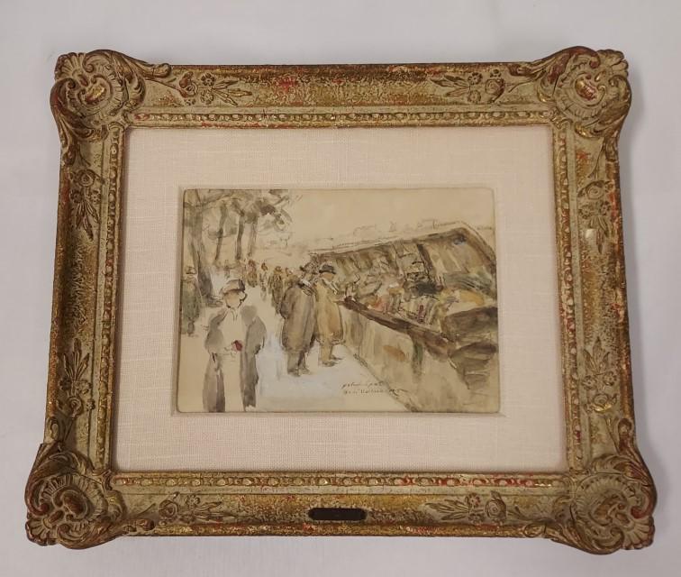 GABRIEL SPAT SMALL FRAMED WATERCOLOR PAINTING (1 of 10)