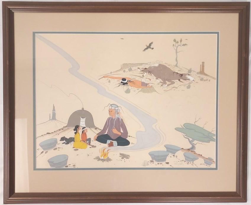 ROBERT CHEE TEMPERA PAINTING ON PAPER BOARD (1 of 8)