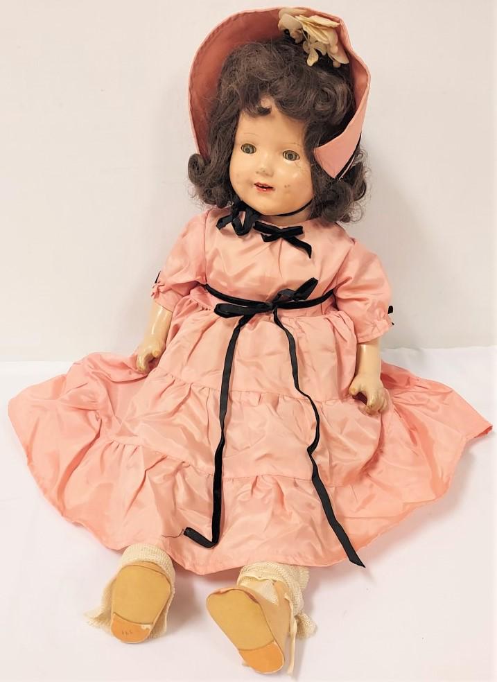 ANTIQUE 26" COMPOSITION BLINKING & CRYING DOLL (1 of 9)