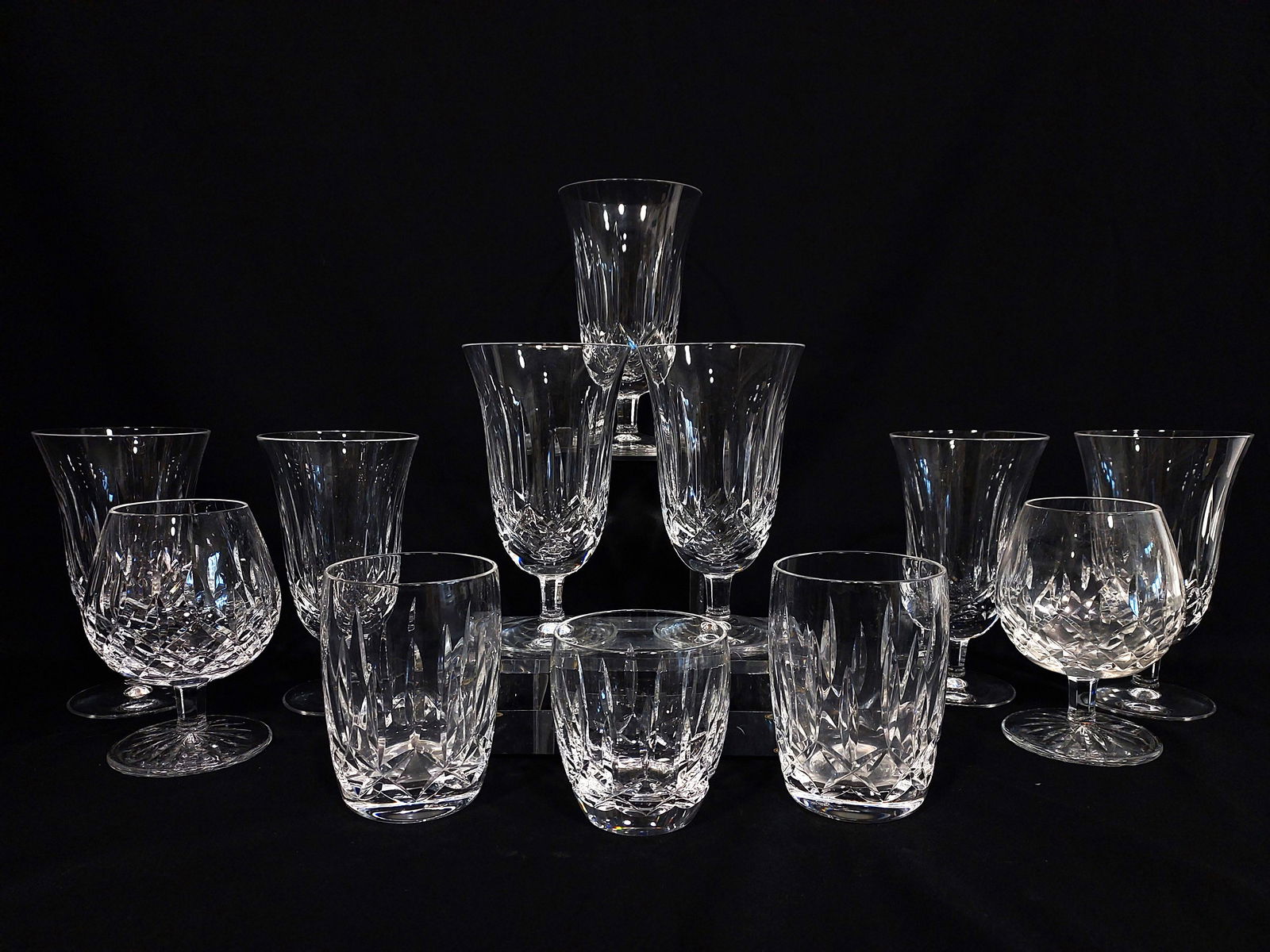 WATERFORD "KILDARE" CRYSTAL DRINKWARE 12PCS (1 of 11)