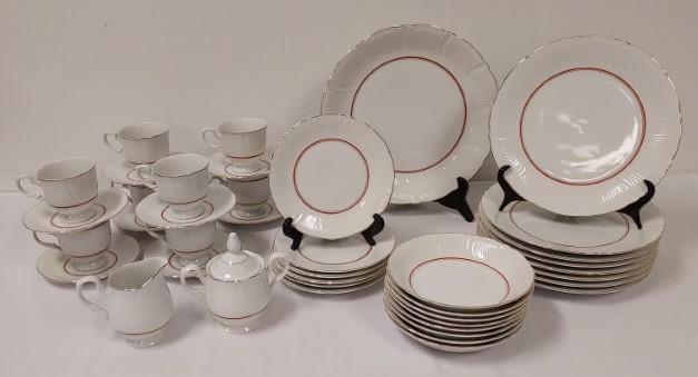 MIKASA COUTURE CHINESE RED DINNERWARE svc 8 (1 of 14)