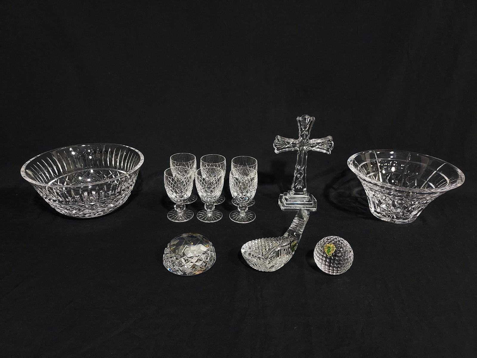 WATERFORD CRYSTAL BOWLS STEMS DECORATIVES 12 PC (1 of 13)