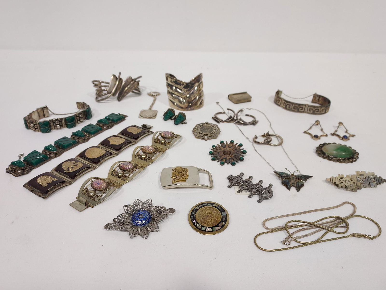 ASSORTED LADIES COSTUME JEWELRY: STERLING ETC. (1 of 12)