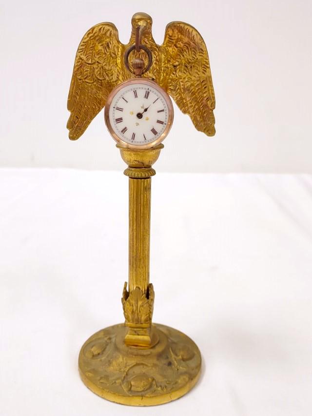 ANTIQUE 18K GOLD CASE WATCH & WATCH STAND (1 of 13)