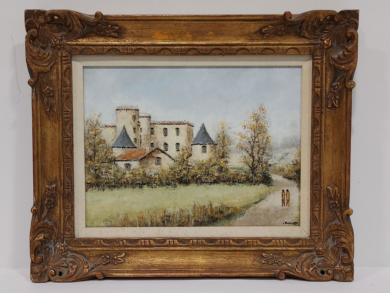 VINTAGE LOUIS PEYRAT OIL ON CANVAS PAINTING (1 of 10)