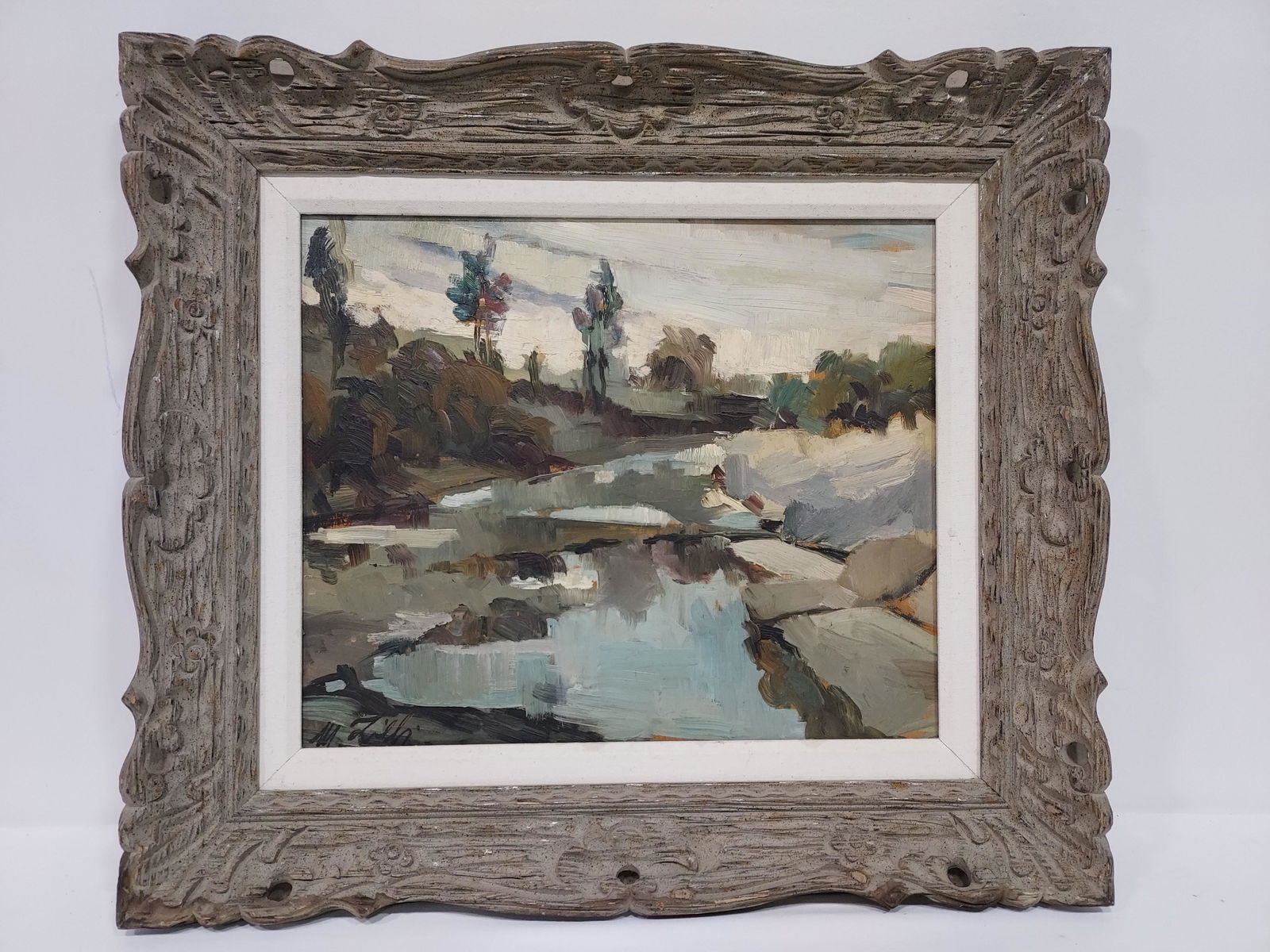 MARIO ZILLI OIL ON PANEL IMPRESSIONIST PAINTING (1 of 10)