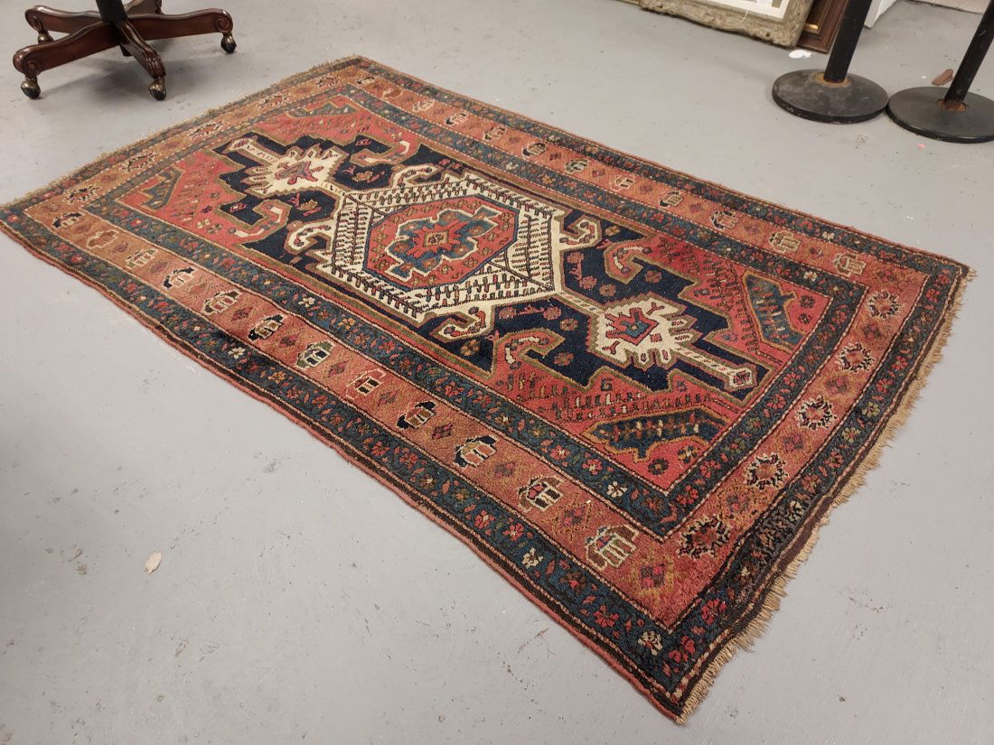 VINTAGE PERSIAN WOOL RUG - 4'4" x 7' (1 of 12)