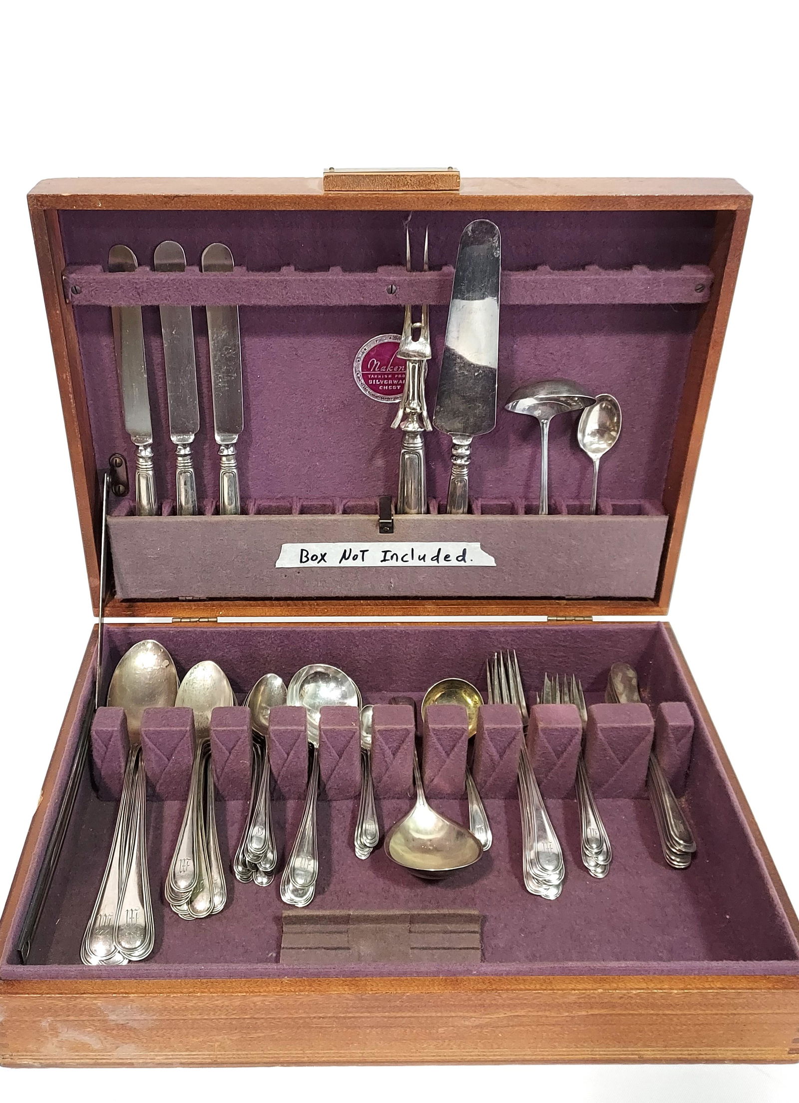 BIRKS "SAXON" STERLING SILVER FLATWARE: 66.7 TROY (1 of 16)