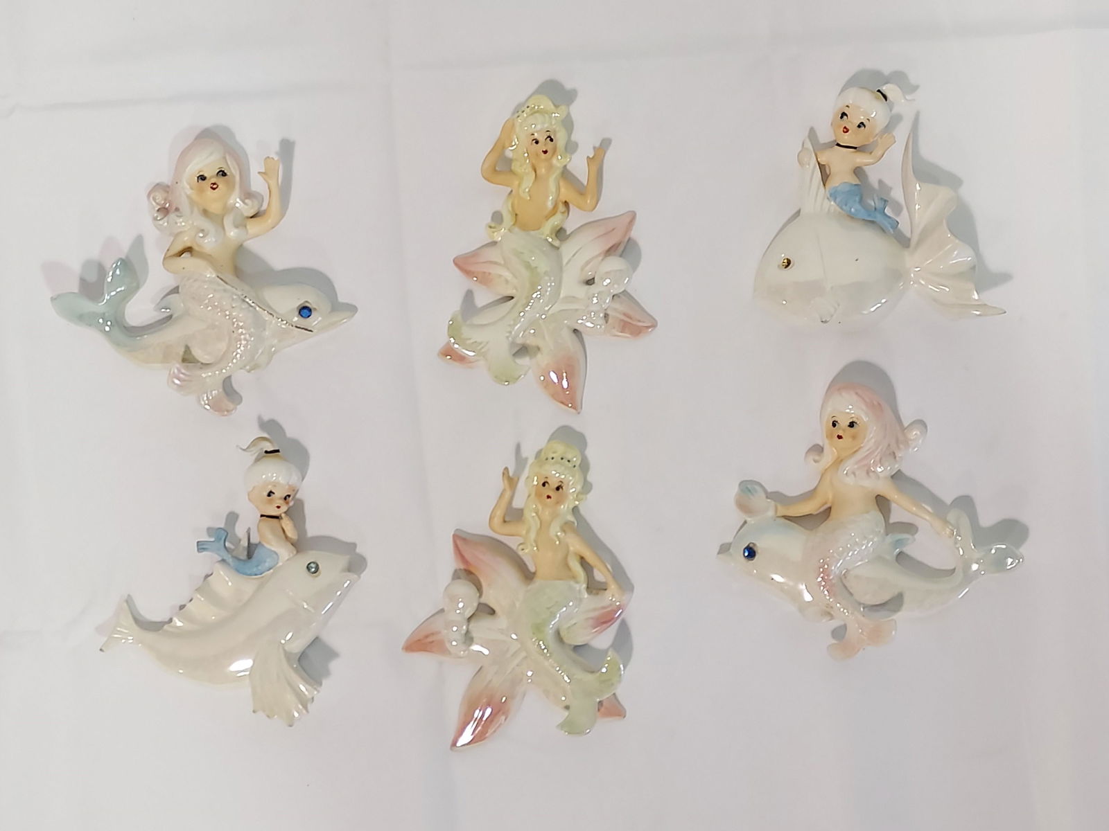 MID CENTURY CERAMIC MERMAIDS: NORCREST, LEFTON (1 of 13)