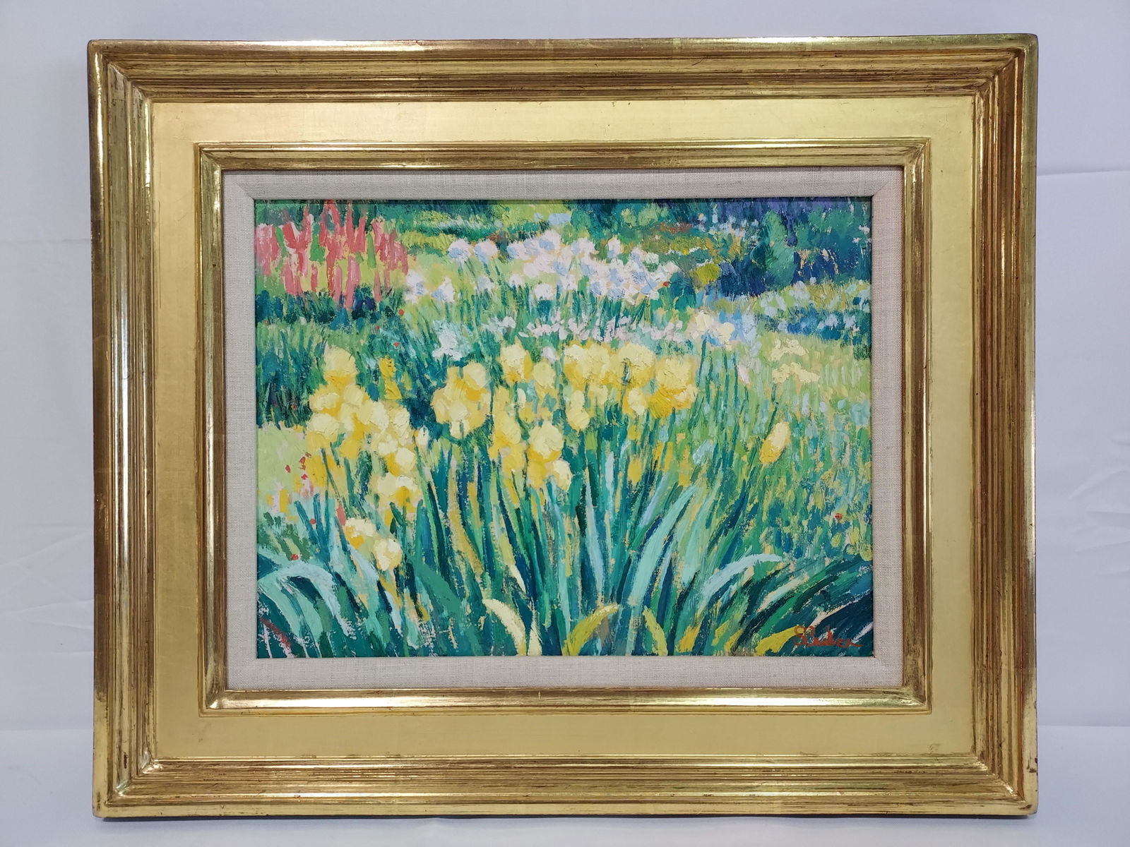 SAM (SAMIR) BARBER OIL PAINTING 'KEW GARDENS' 1988 (1 of 10)