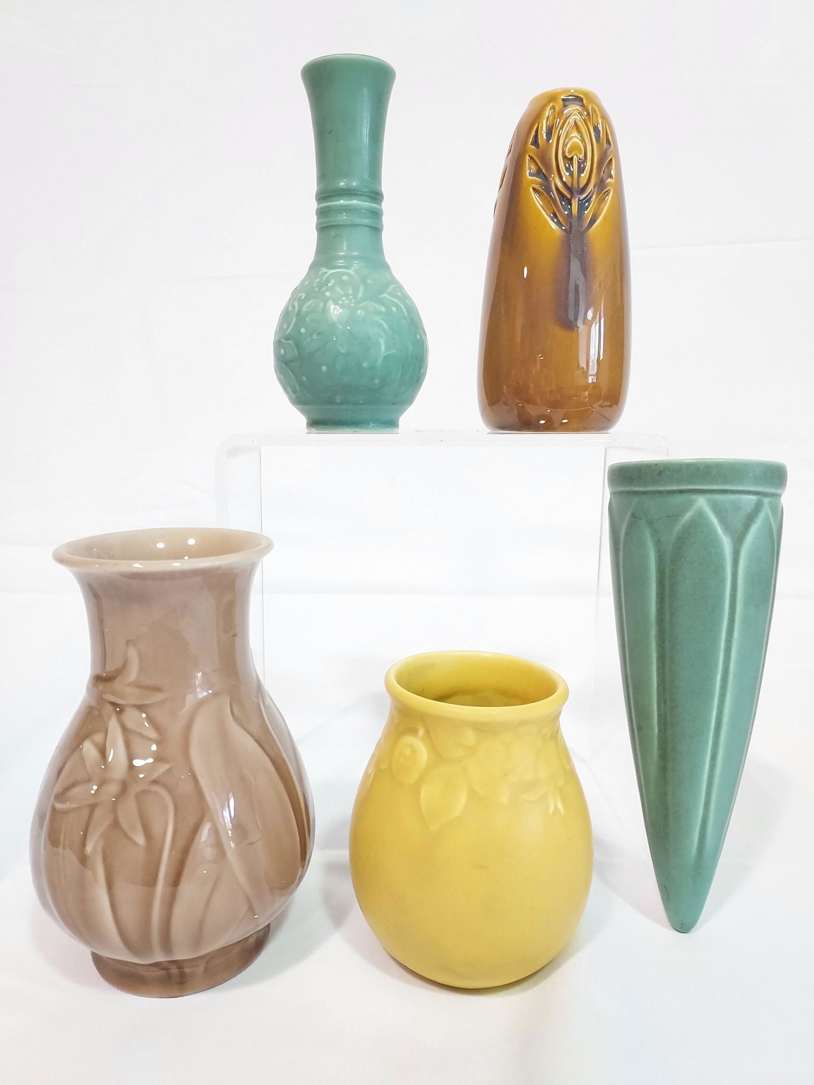 FIVE PIECES ROOKWOOD ART POTTERY (1 of 16)