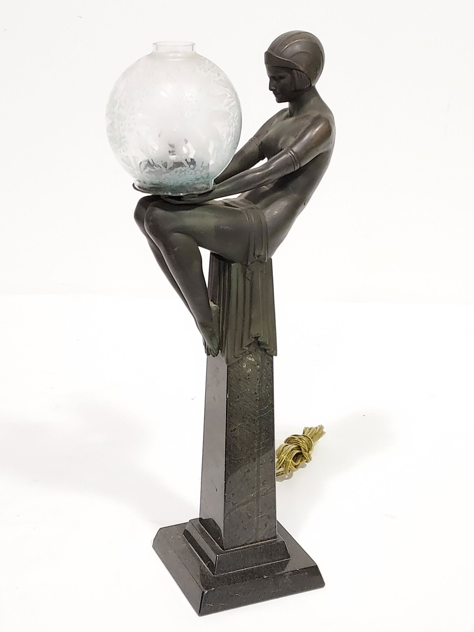ART DECO MAX LE VERRIER "ENIGME" LAMP (1 of 18)