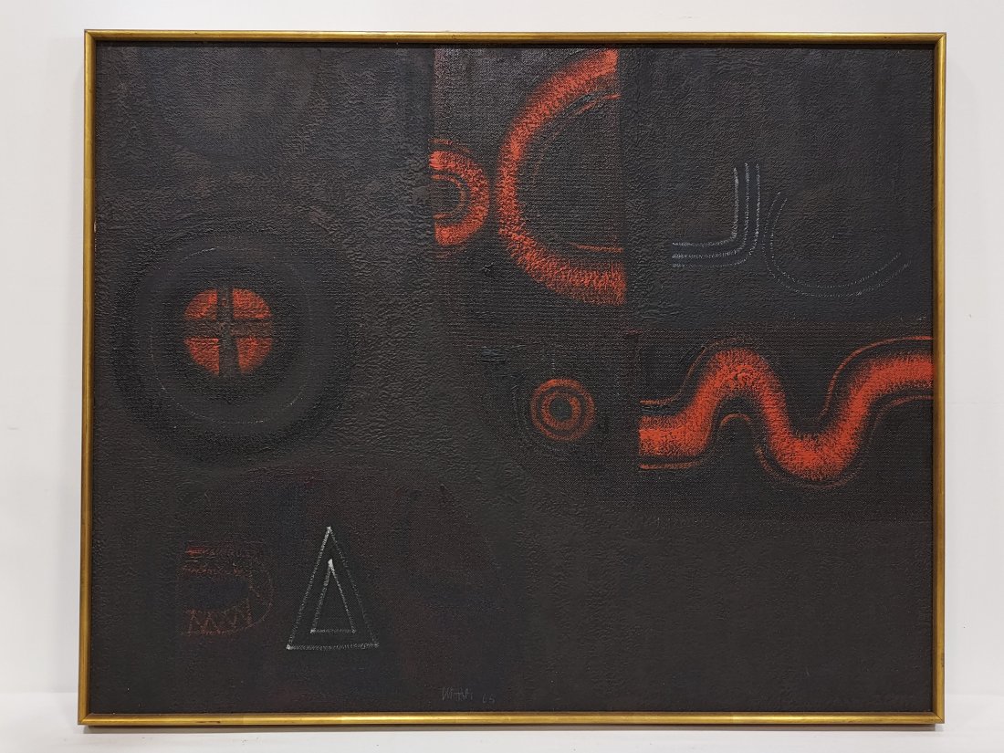 JIMMIE DURHAM OIL ON CANVAS PAINTING: SONG OF THE. (1 of 15)