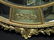 191: LARGE CIRCULAR GREEN & GILT WALL MIRROR - 2