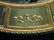 191: LARGE CIRCULAR GREEN & GILT WALL MIRROR - 3