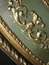 191: LARGE CIRCULAR GREEN & GILT WALL MIRROR - 7