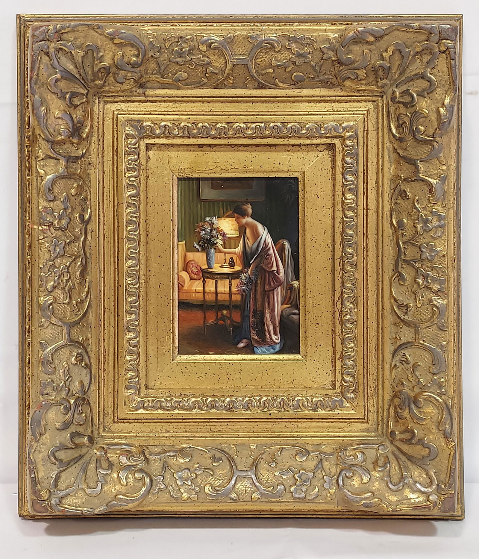 PETIT CONTEMPORARY OIL ON PANEL PAINTING (1 of 10)