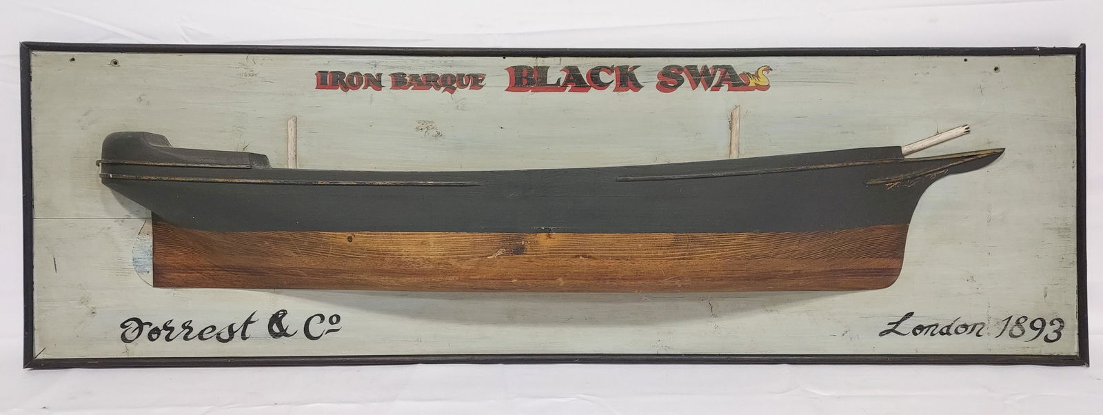 VINTAGE MARITIME SHIPS HULL ADVERTISEMENT SIGN (1 of 14)