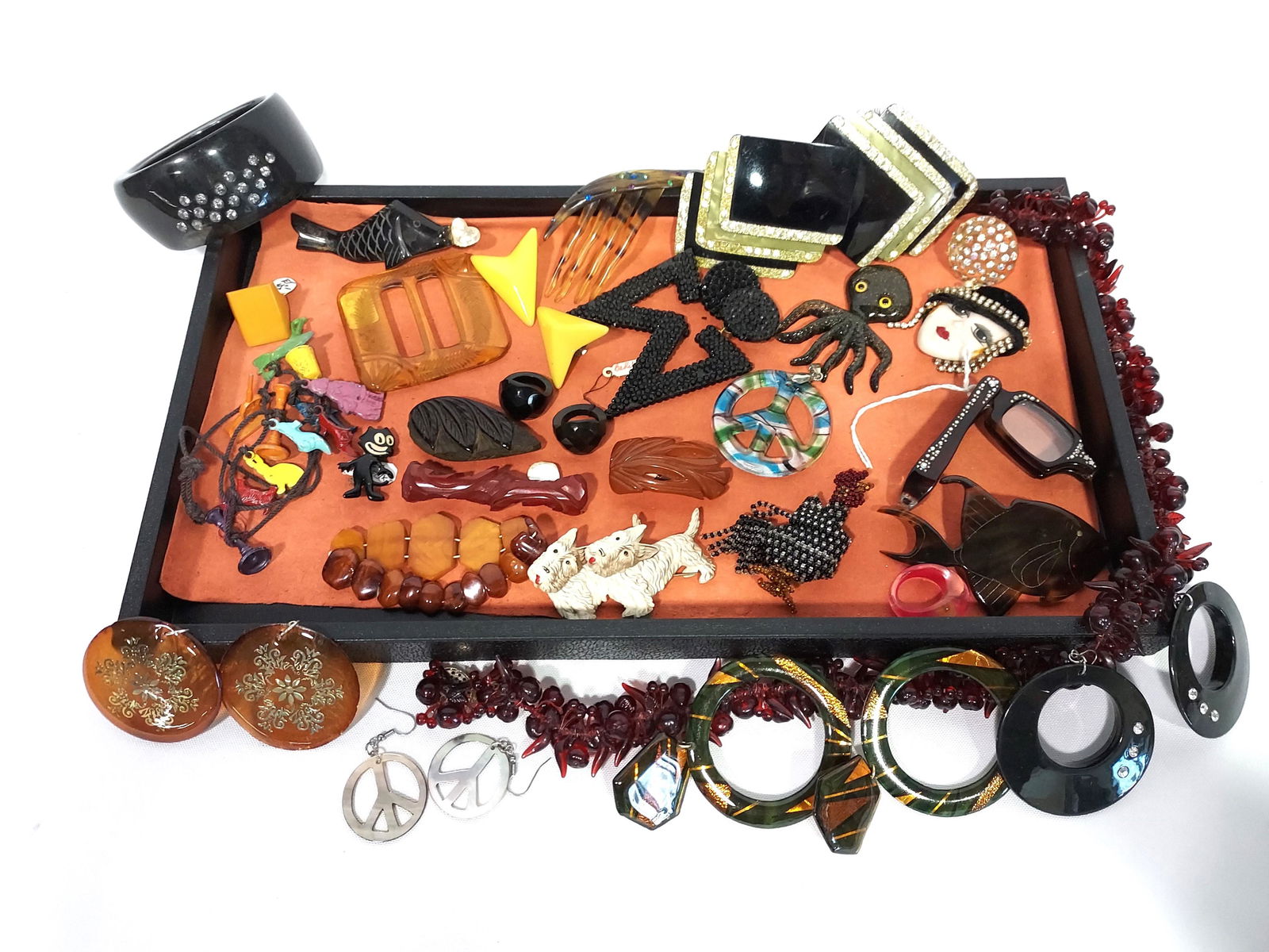 LUCITE BAKELITE RICHARD KERR FELIX THE CAT 30 PC (1 of 9)