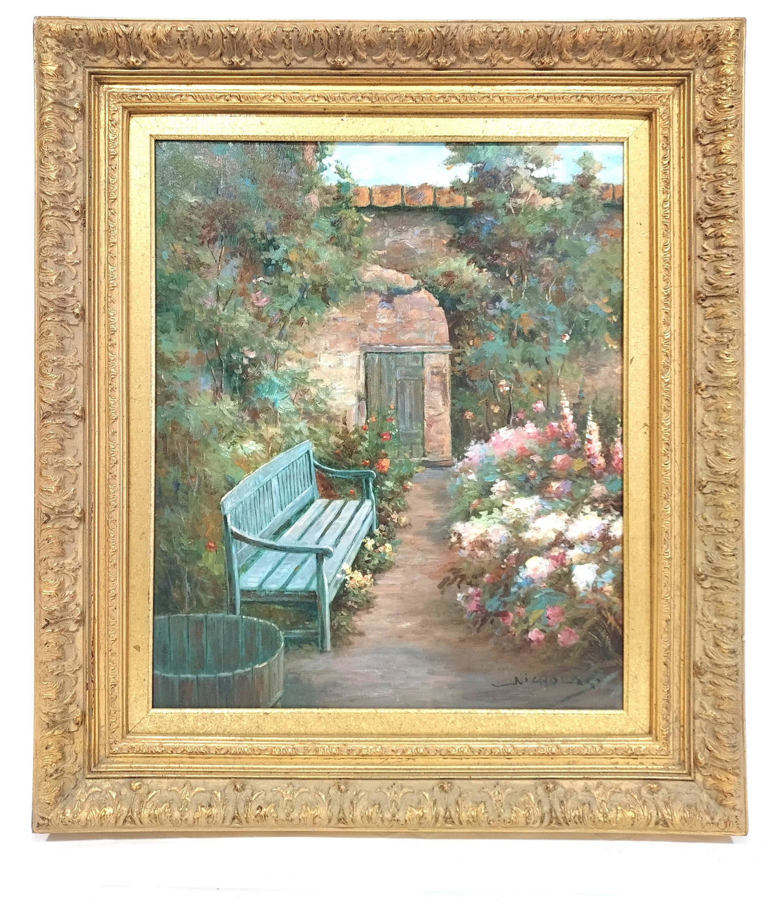 Contemporary Oil On Canvas Painting Signed Nichola Auction