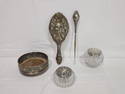 ANTIQUE STERLING & SILVER PLATED ACCESSORIES 5 PCS