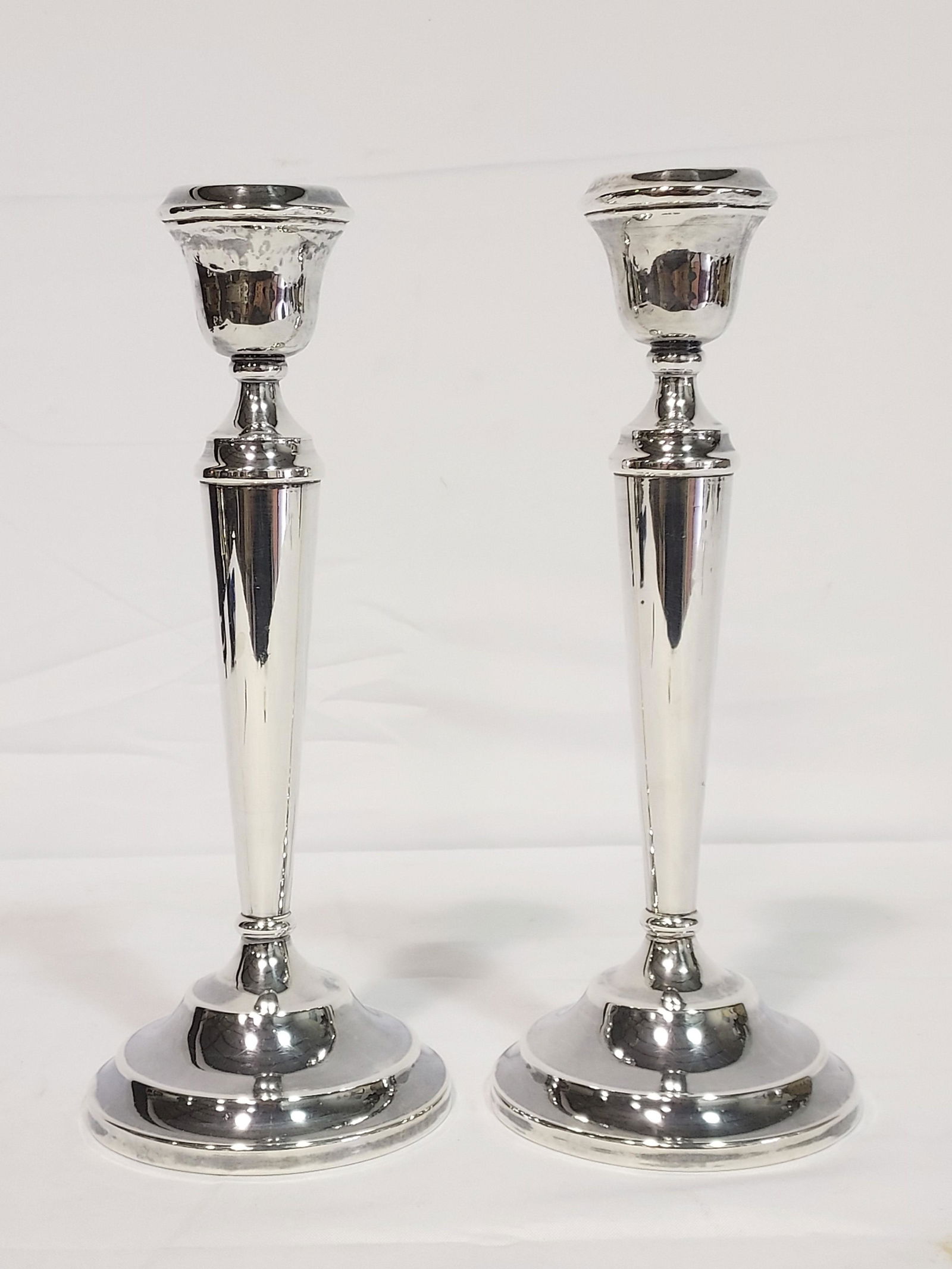 PAIR ENGLISH STERLING SILVER 13" CANDLESTICKS (1 of 16)